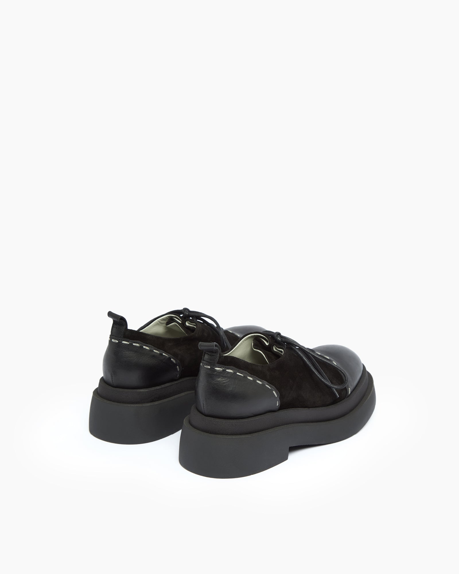 MLO Scarpa stringata NERO+NERO