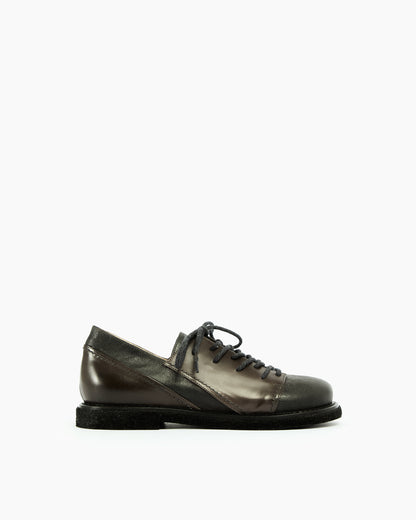 MLO Scarpa con inserti geometrici GRIGIO_+NERO