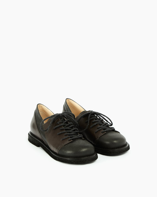 MLO Scarpa con inserti geometrici GRIGIO_+NERO