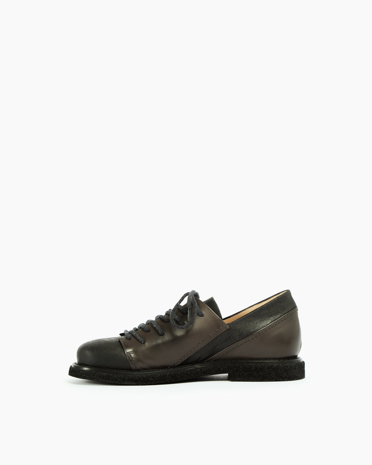 MLO Scarpa con inserti geometrici GRIGIO_+NERO