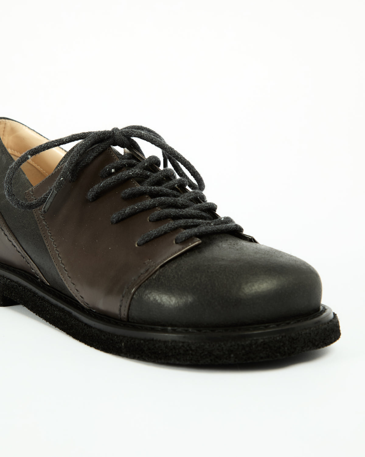 MLO Scarpa con inserti geometrici GRIGIO_+NERO