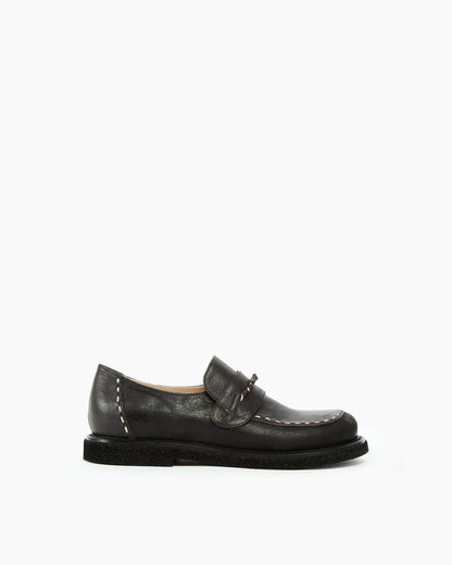 MLO Mocassino con cuciture decorative MARRONE+MARRONE