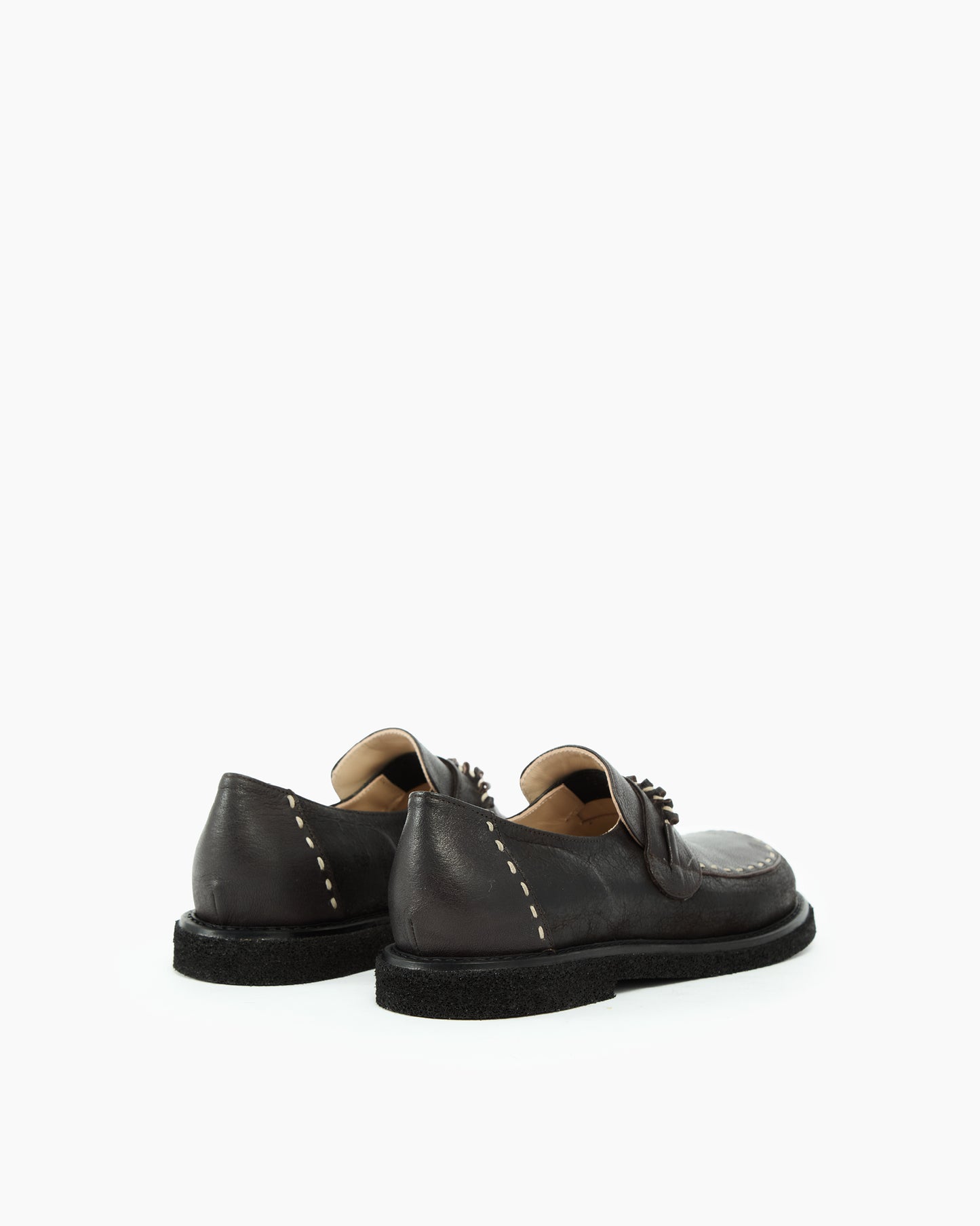 MLO Mocassino con cuciture decorative MARRONE+MARRONE