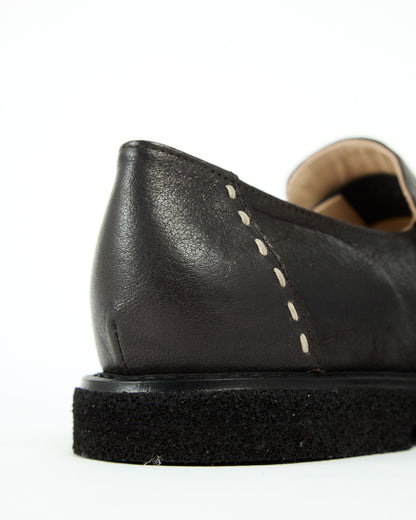 MLO Mocassino con cuciture decorative MARRONE+MARRONE