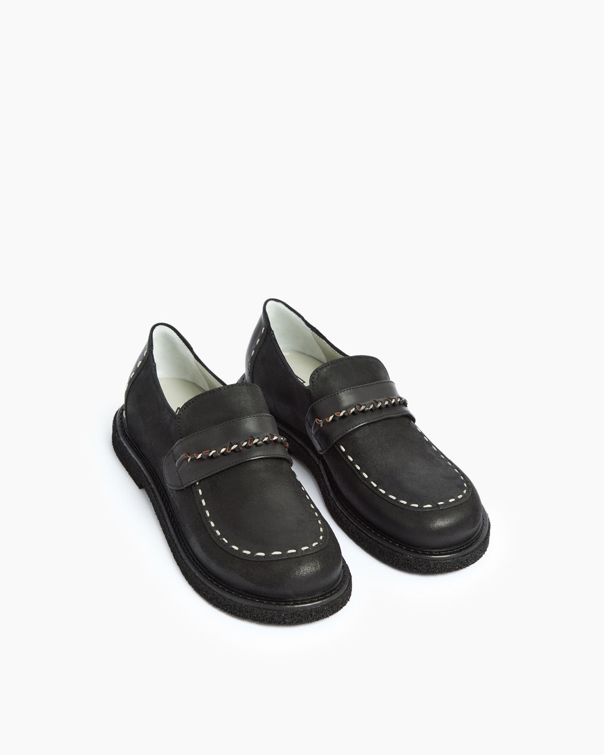 MLO Mocassino con dettagli artigianali NERO+NERO