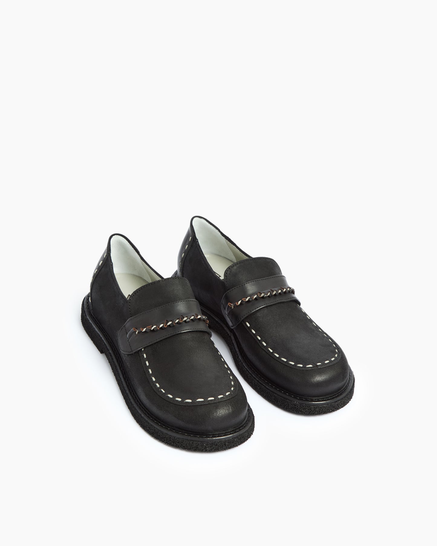 MLO Mocassino con dettagli artigianali NERO+NERO