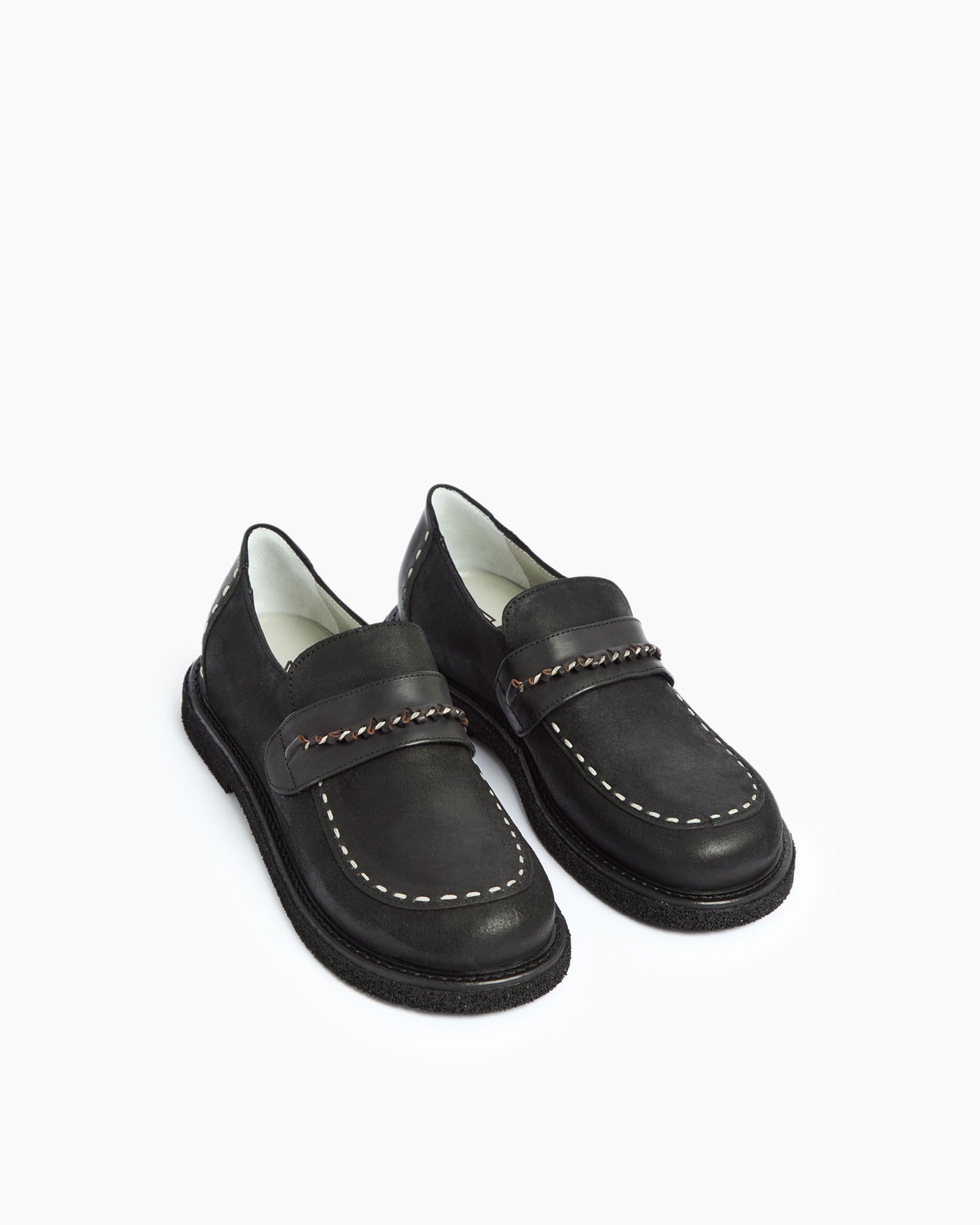 MLO Mocassino con dettagli artigianali NERO+NERO