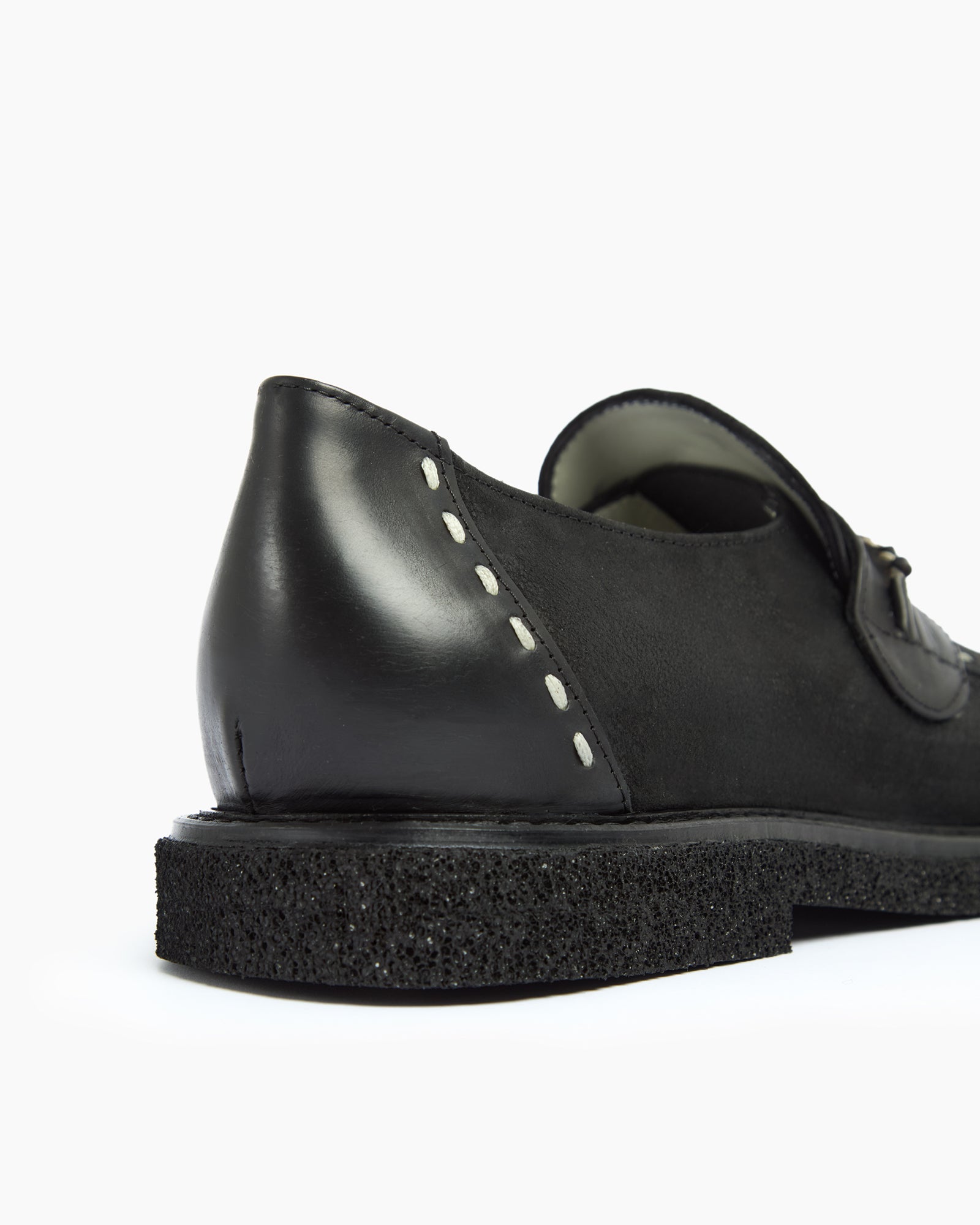 MLO Mocassino con dettagli artigianali NERO+NERO