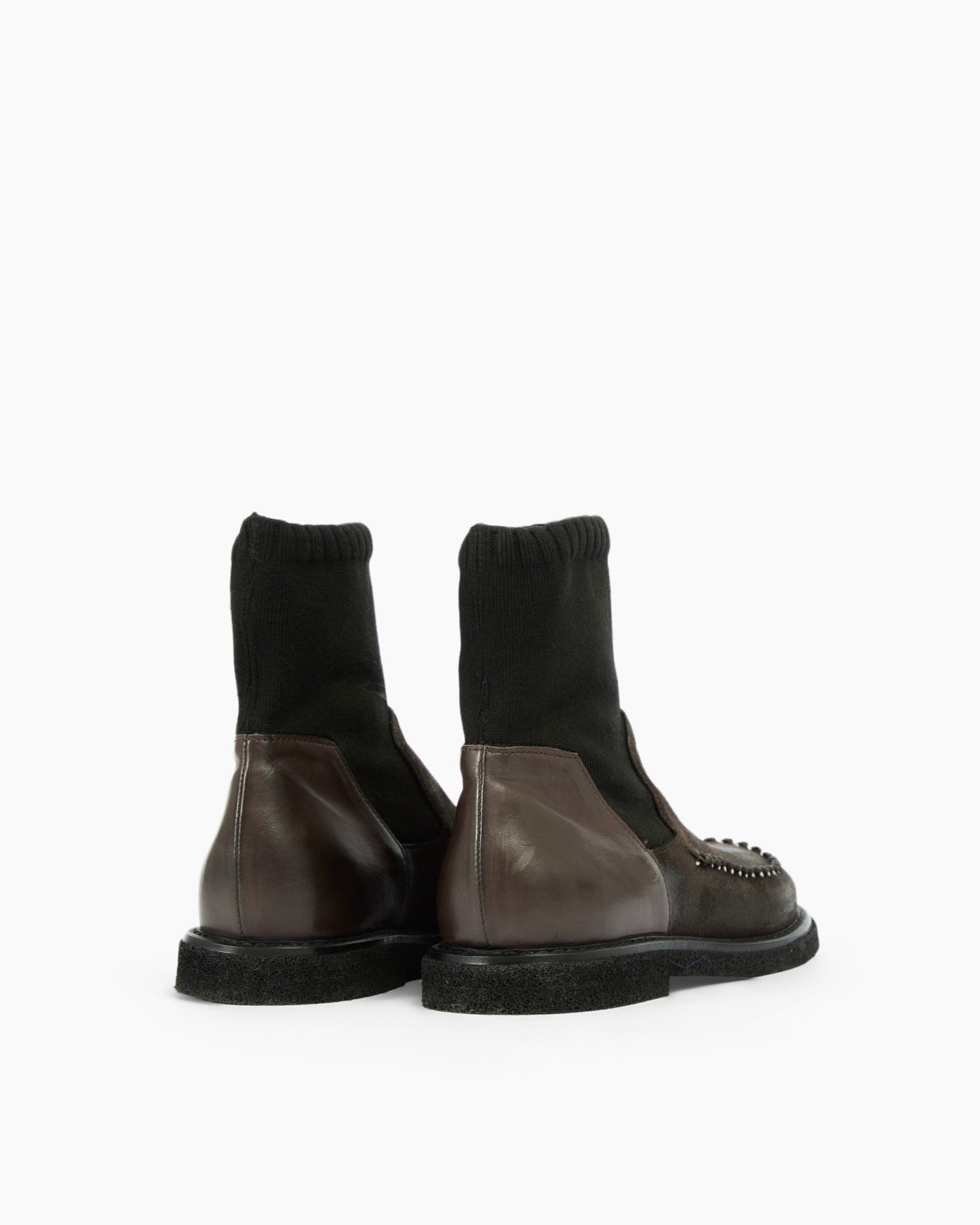 MLO Stivaletto in pelle MARRONE+MARRONE