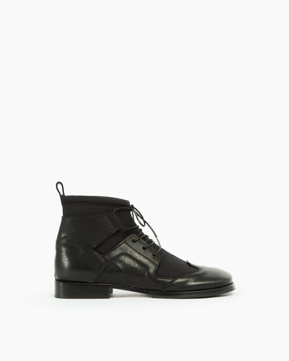 MLO Stivaletto stringato NERO