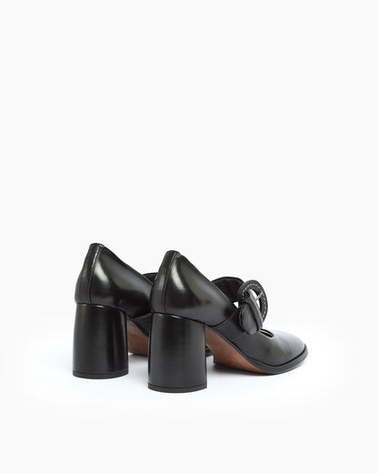 MLO Décolleté con cinturino NERO+NERO