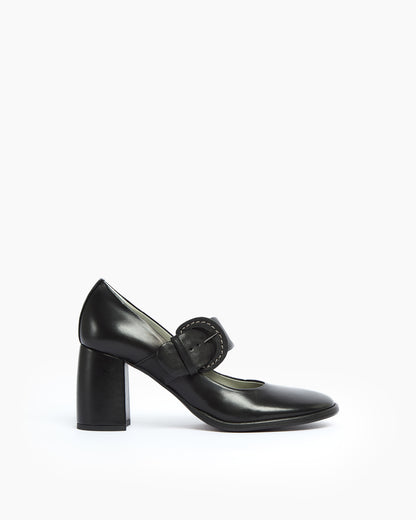 MLO Décolleté con cinturino NERO+NERO