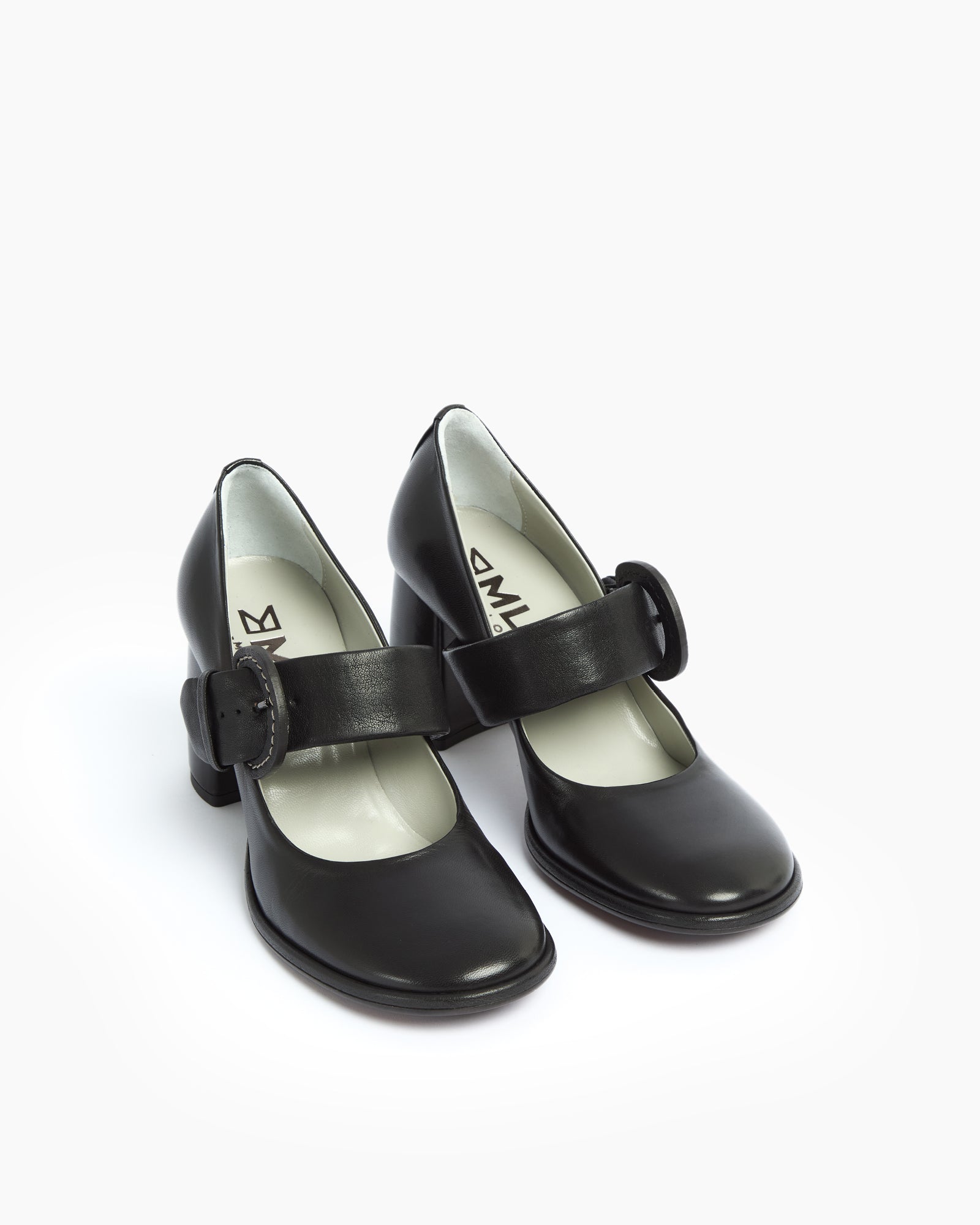 MLO Décolleté con cinturino NERO+NERO