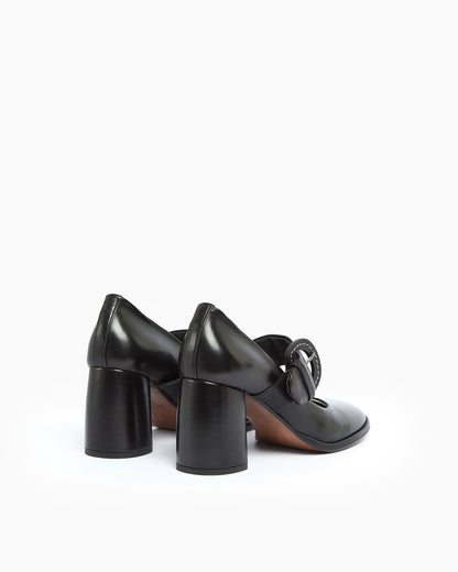 MLO Décolleté con cinturino NERO+NERO