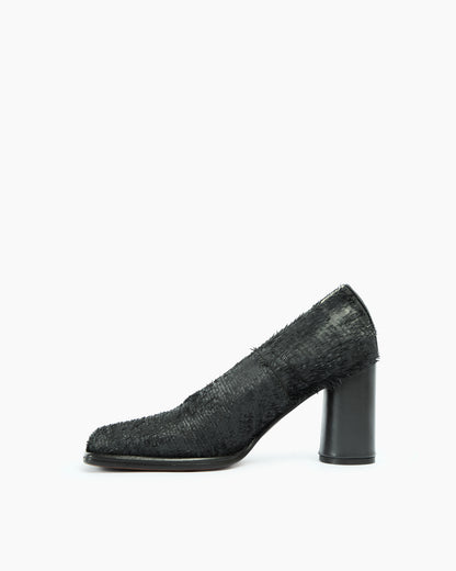 MLO Décolleté con texture materica NERO+NERO