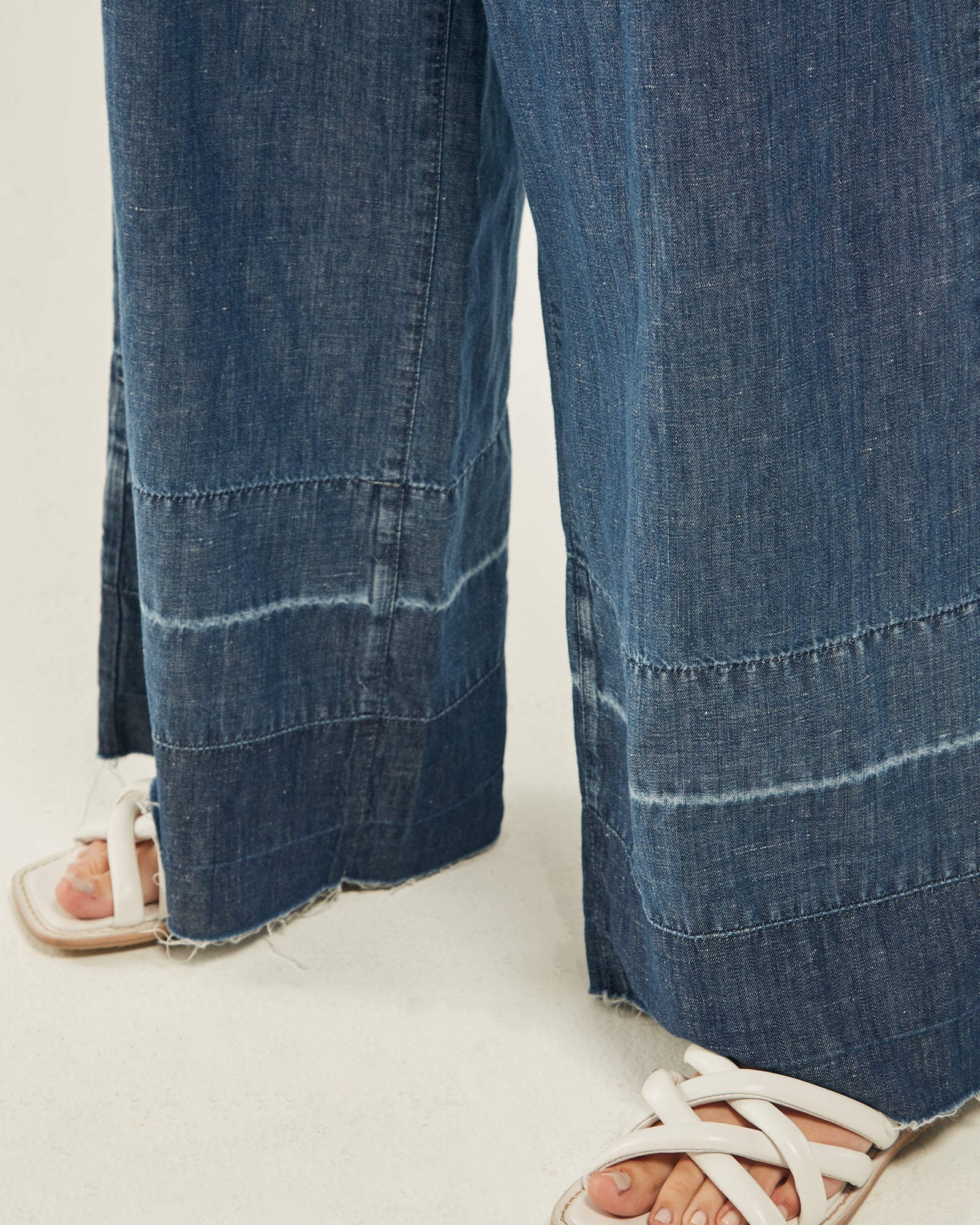 _MALLONI Pantaloni jeans wide leg BLU